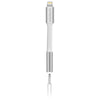 Audio Adapter for iPhone 14, 13, 12 | MFi Lightning to 3.5mm Aux | White