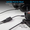 Audio + Charge Adapter for USB-C Devices | 3.5mm Aux and USB-C | Black