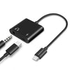 Audio + Charge Adapter for USB-C Devices | 3.5mm Aux and USB-C | Black