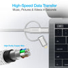Hybrid 3-in-1 USB to Micro USB + USB-C + MFi Lightning Braided Cable | 6ft | Gray