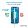 USB-C to MFi Lightning Rounded Fast Charge Cable | 12ft | White