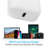 20W USB-C PD Fast Wall Charger | 4ft MFi Lightning Cable | White