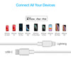 20W USB-C PD Fast Wall Charger | 4ft MFi Lightning Cable | White