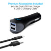 Smart Grip 15W Wireless Fast Charging Mount | Vent + Dashboard + Windshield | Black