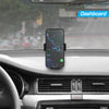 Smart Grip 15W Wireless Fast Charging Mount | Vent + Dashboard + Windshield | Black