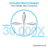 TITANIUM USB to USB-C Braided Cable | 6ft | White