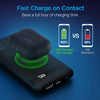 10,000mAh | PowerBolt Wireless Fast Charge Power Bank with MFi Lightning Port | Black