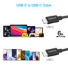 30W USB-C PD Fast Wall Charger | 6ft USB-C Cable | Black