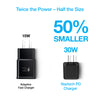 30W USB-C PD Fast Wall Charger | 6ft USB-C Cable | Black