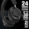 NEW! AURA 360 ANC Wireless Noise Cancelling Over-the-Ear Headphones | Midnight