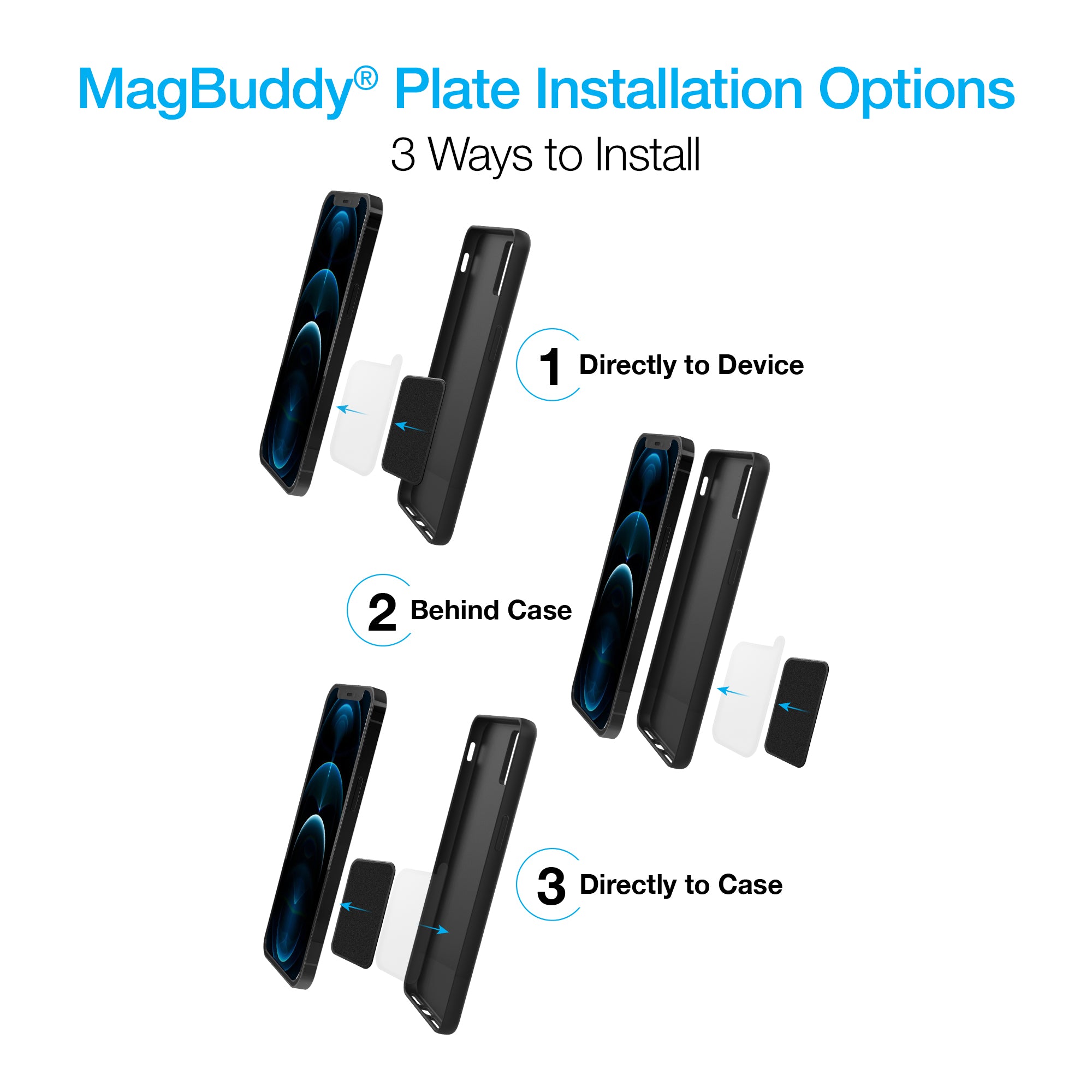 MagBuddy Plates | Black
