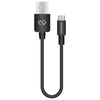 USB to USB-C Rounded Cable | 6in | Black