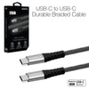 USB-C to USB-C Braided Fast Charge Cable | 4ft | Black