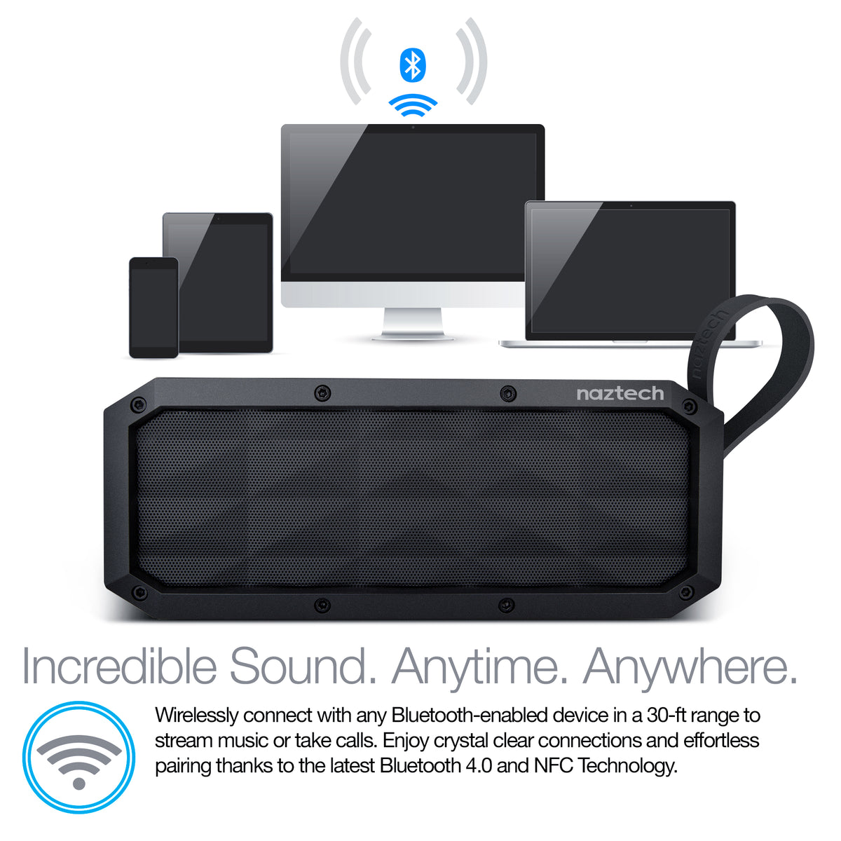 Naztech Block Bluetooth Speaker, Portable Wireless Speaker | Naztech – Naztech.com