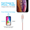 USB-C to MFi Lightning Braided Fast Charge Cable | 4ft | Rose Gold