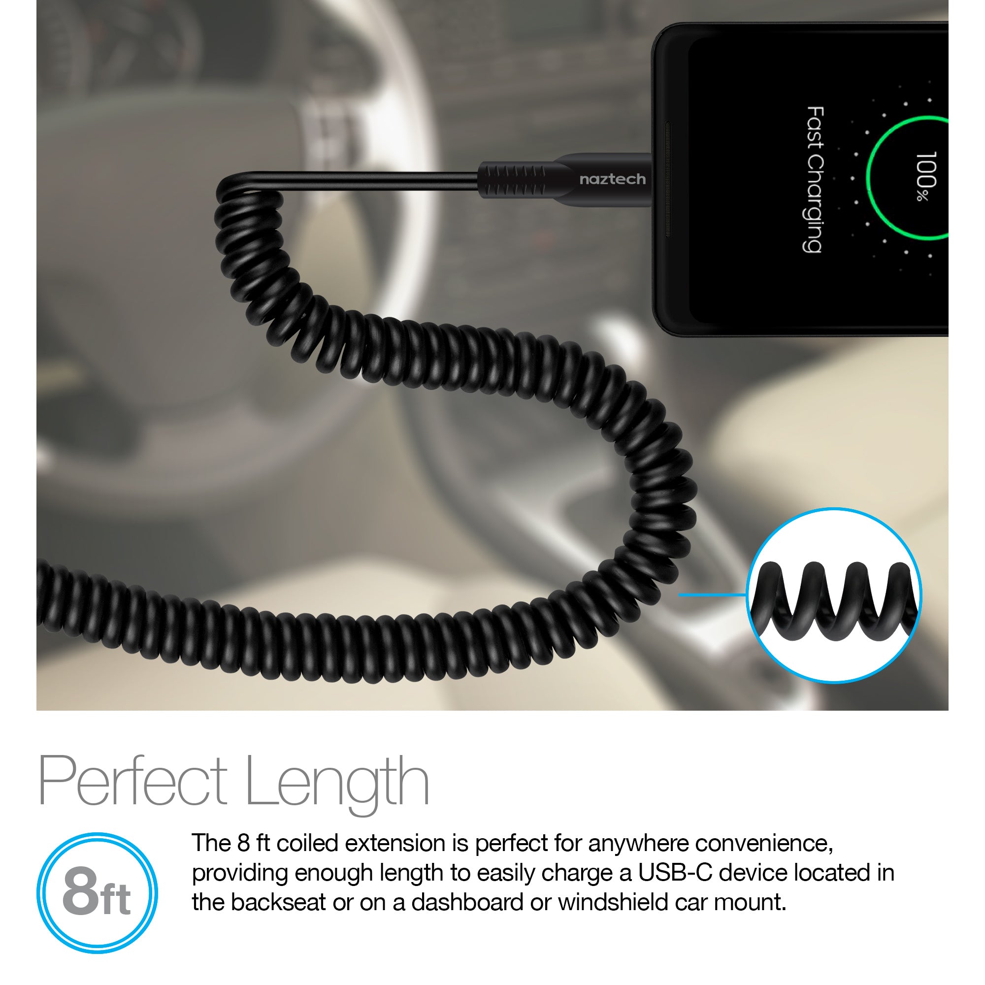 Chargeur rapide USB C 30 W + chargeur iPhone - 2 mètres - Convient