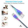Elite Series USB to USB-C Metallic Cable | 4ft | Rainbow