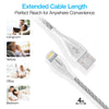 Elite Series USB to MFi Lightning Metallic Cable | 4ft | Silver