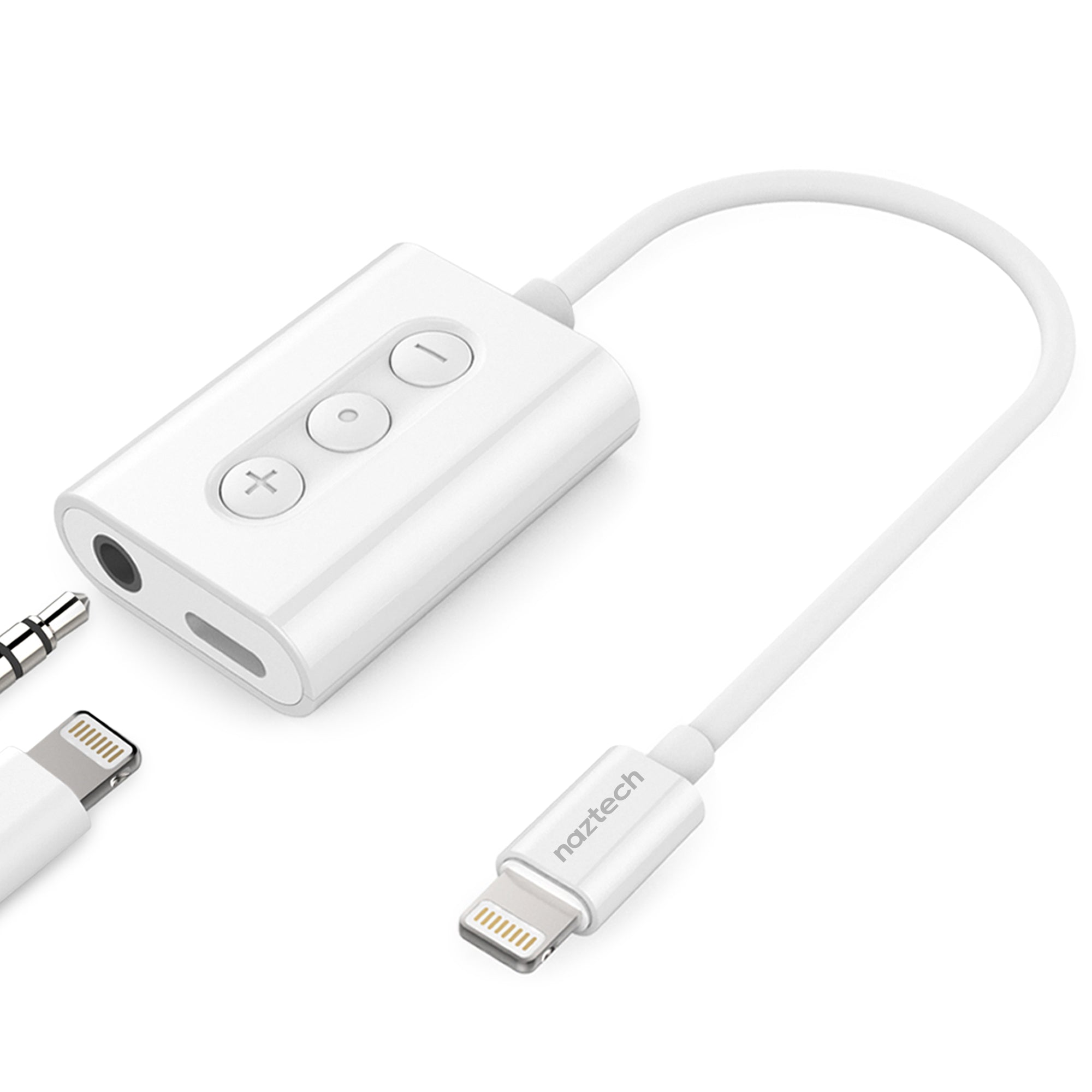 iPhone Adapter for AUX Charger, 2 in 1 Lightning to 3.5mm iPhone