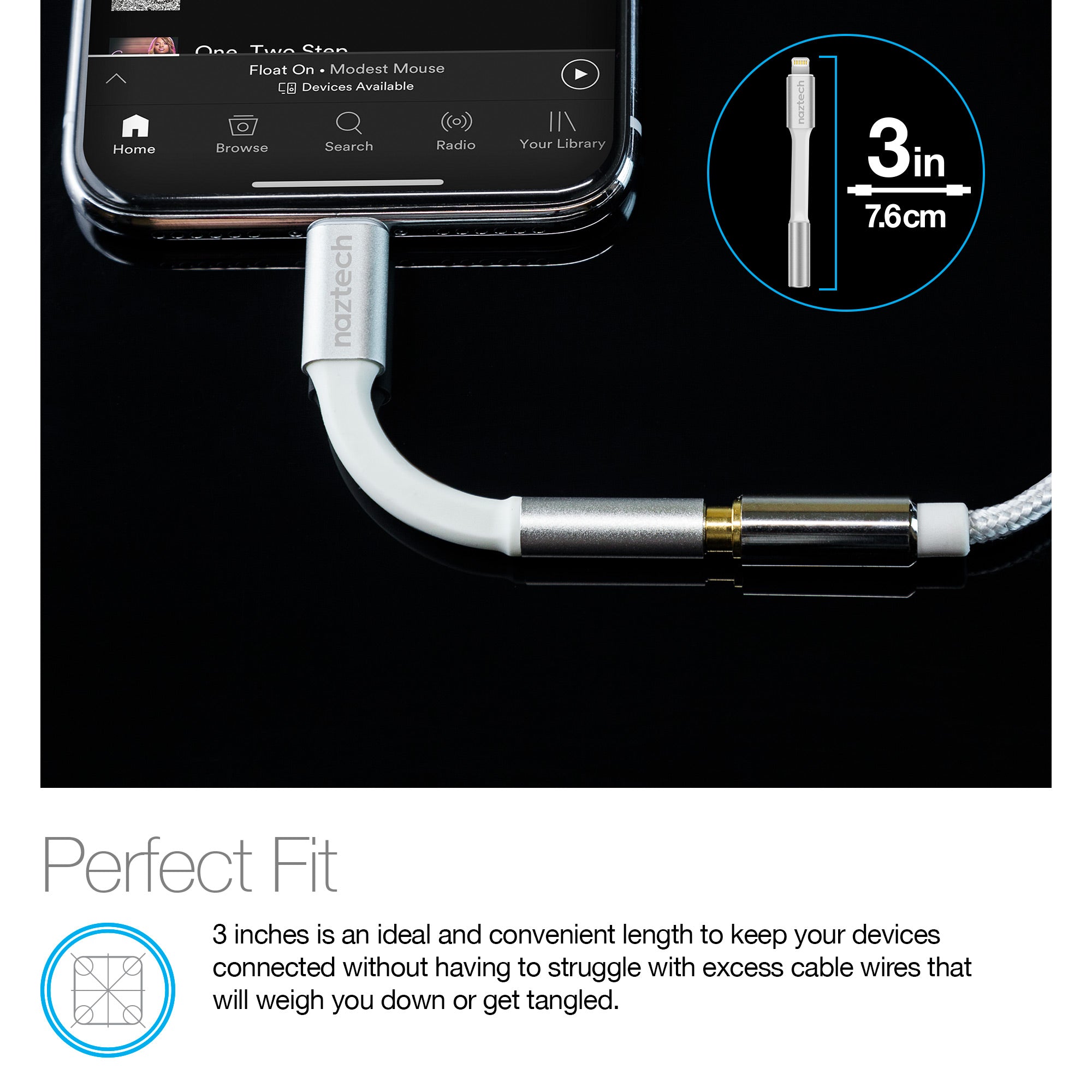 Apple Lightning to 3.5 mm Headphone Jack Adapter - Lightning to