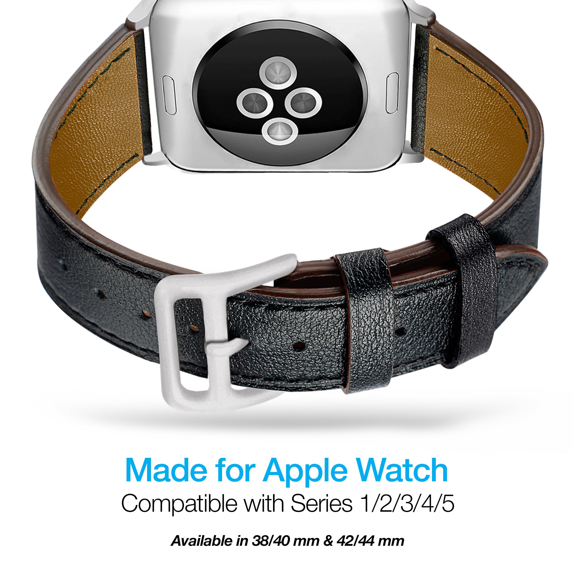 Magnetic and leather watch band for Apple Watch 42/44mm