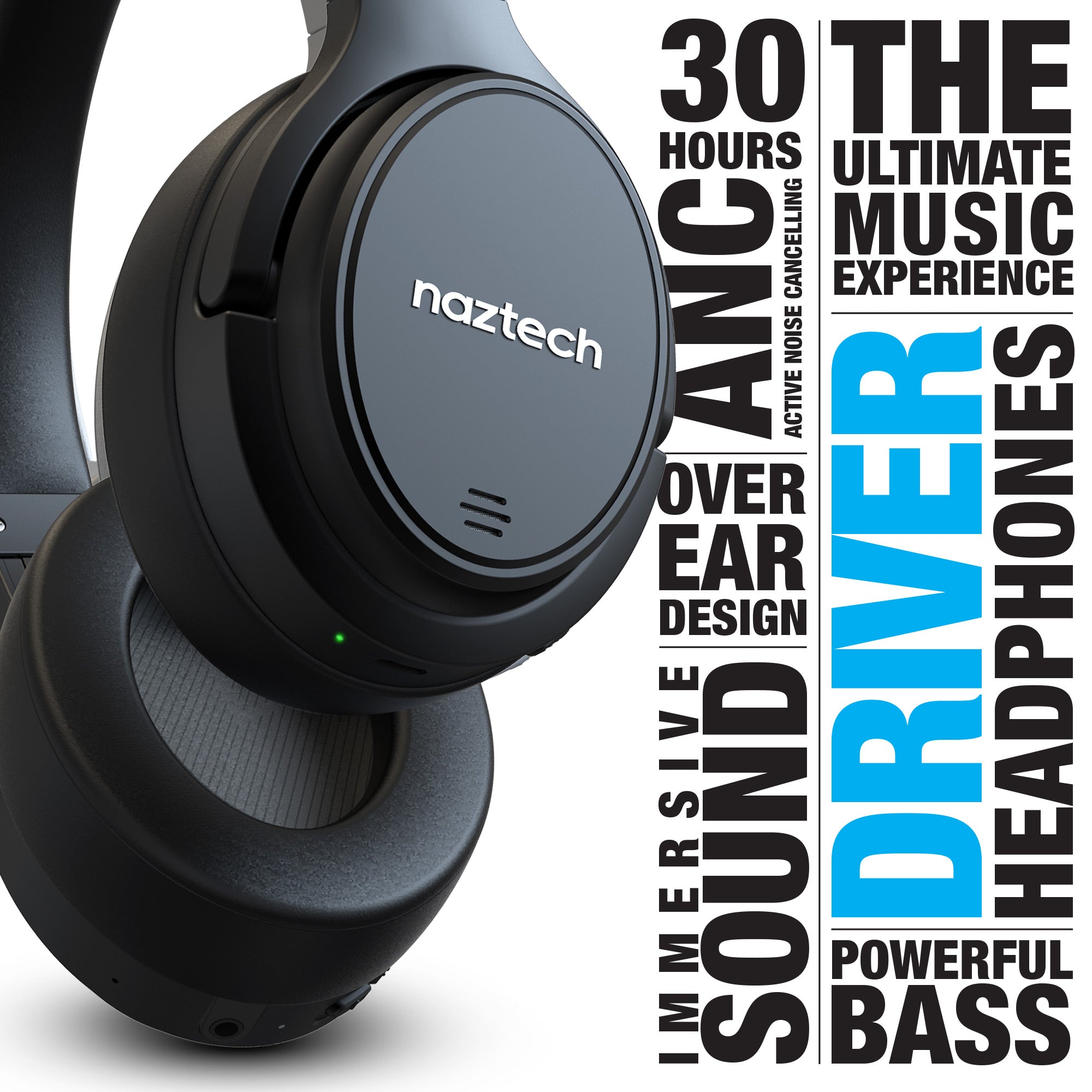 Noise Cancelling Headphones - Wireless ANC | Hypercel – Naztech.com