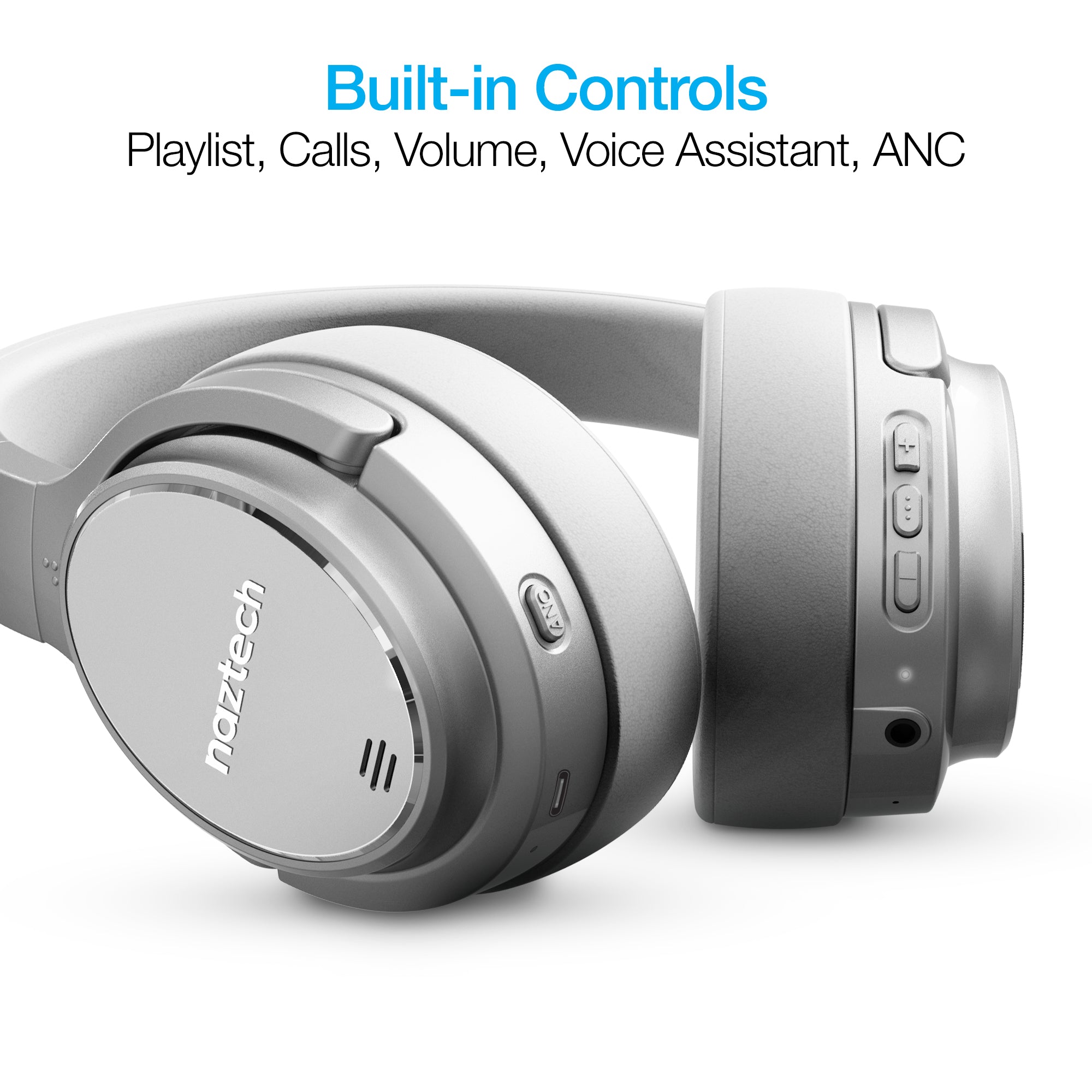 Noise Cancelling Headphones - Wireless ANC | Naztech – Naztech.com