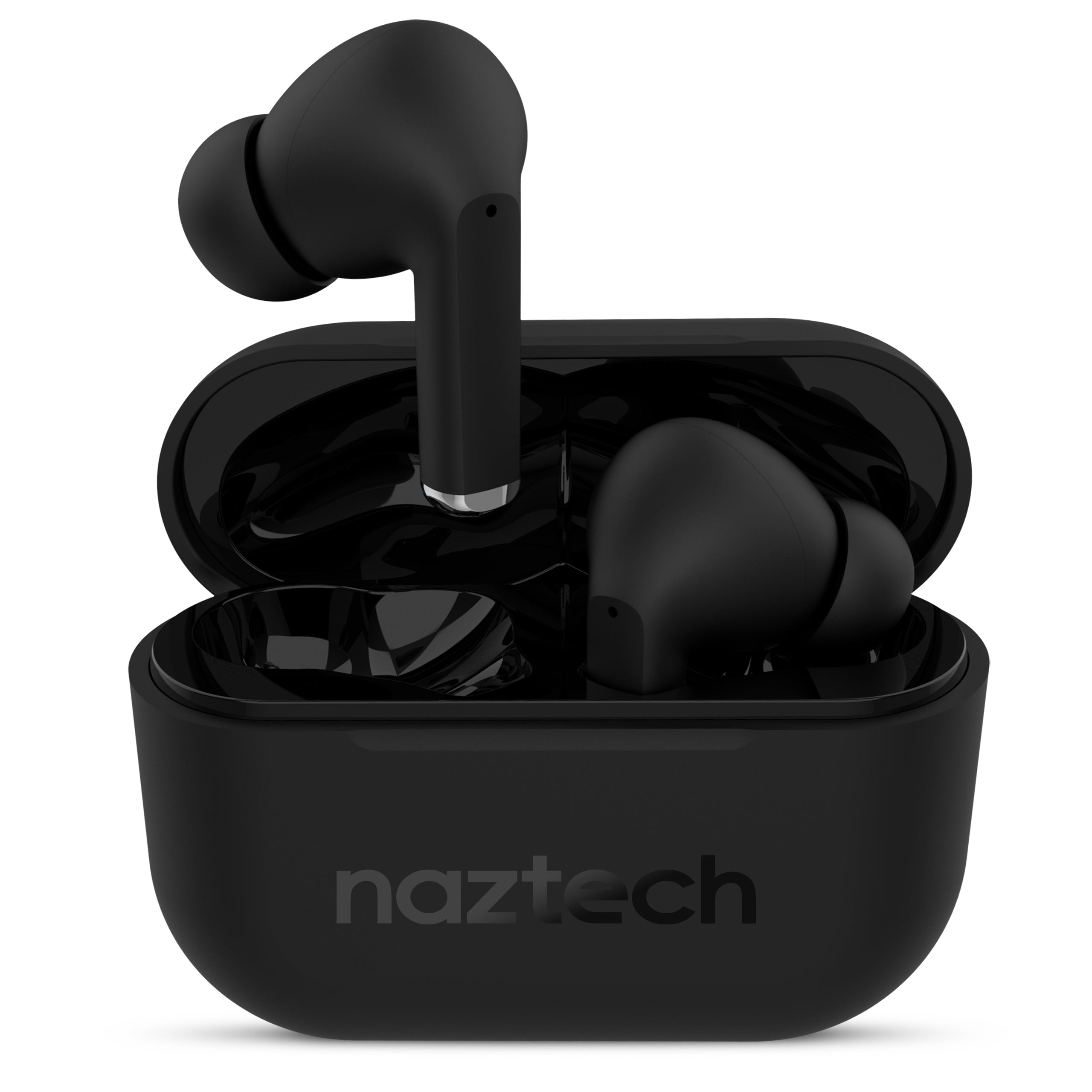 Naztech Xpods Pro TWS with Wireless Charging Case - Black