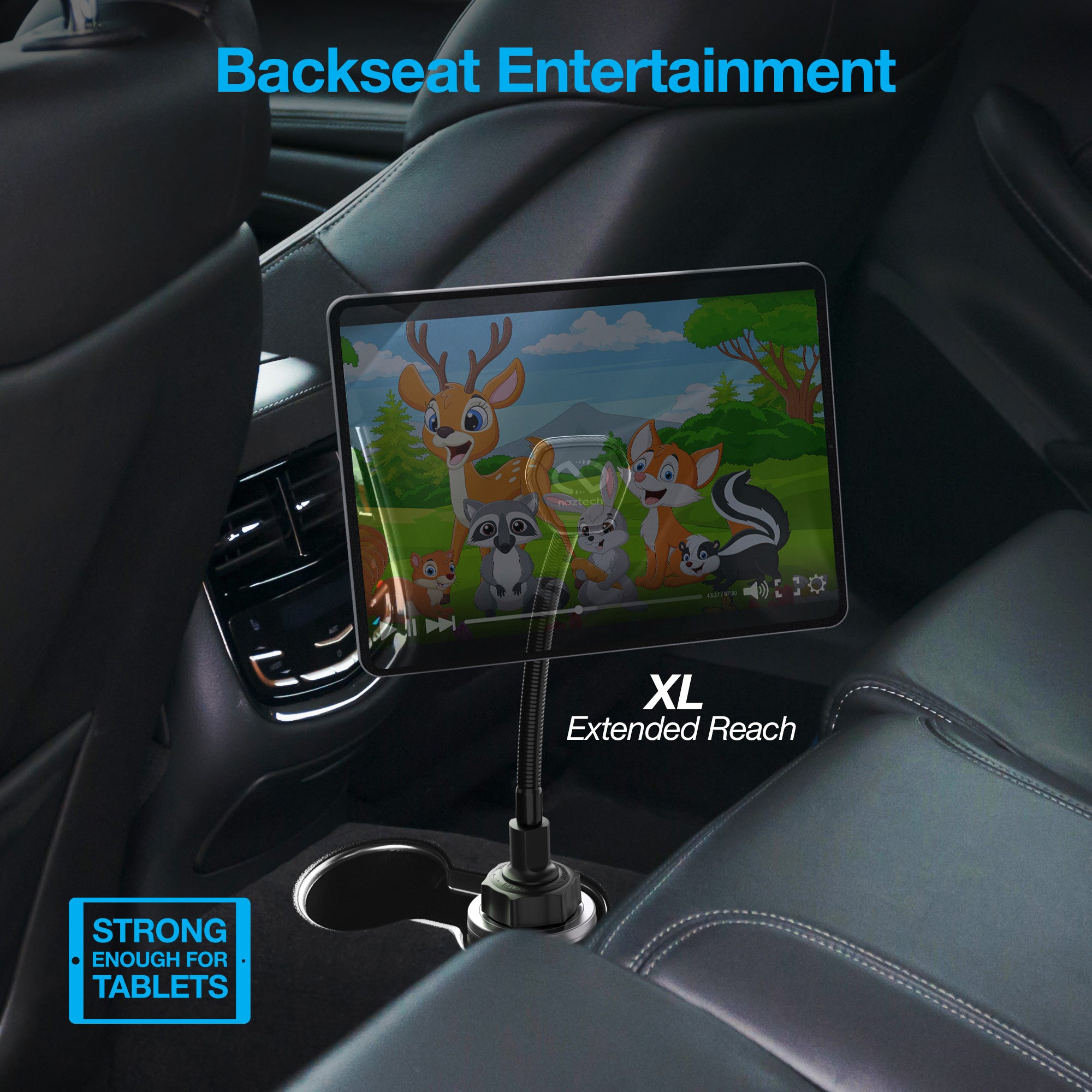 Carbon Fiber Cup Holder Tablet Mount Magnetic Cup Phone Holder For