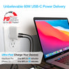 SpeedMax68 68W USB-C PD + USB GaN Laptop Wall Charger | White