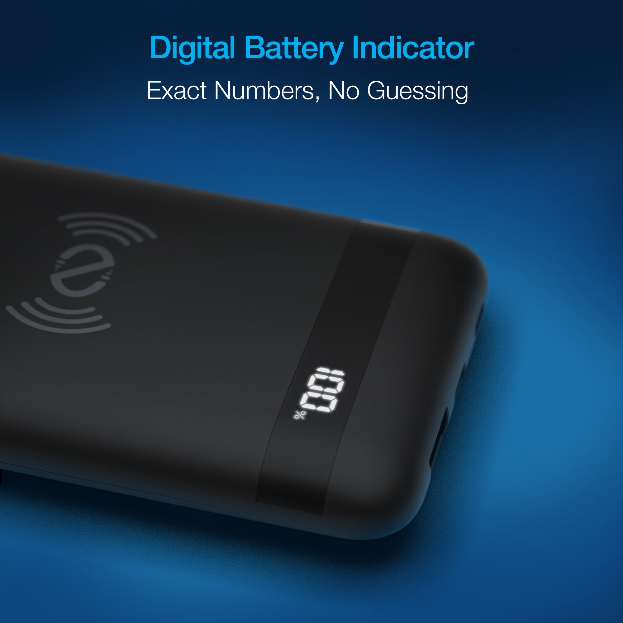10,000mAh  PowerBolt Wireless Fast Charge Power Bank with MFi