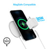 30W USB-C PD Fast Wall Charger | 6ft MFi Lightning Cable | White