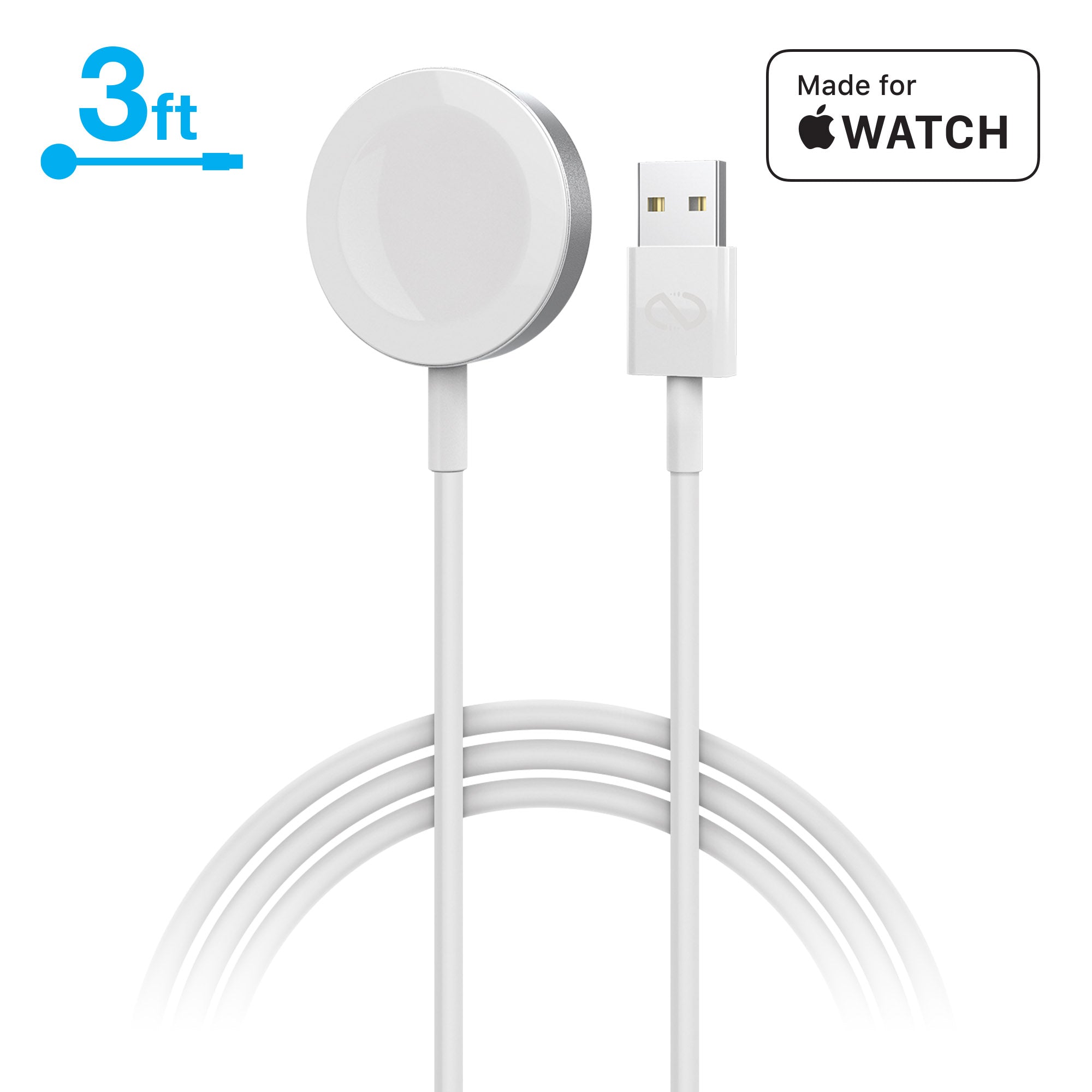 Magnetic Charger for Apple Watch | White